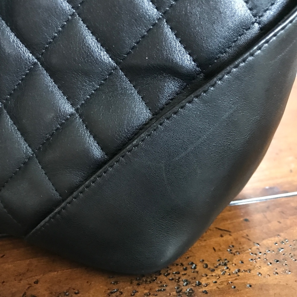 Chanel Ligne Cambon Black Leather Large Tote - Picture 4 of 8